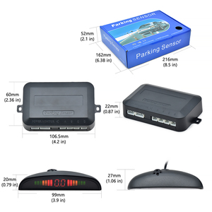 4 sensores, sistemas de advertencia de marcha atrás, asistente de estacionamiento delantero y trasero, sistema de sensor de estacionamiento de coche de ayuda inversa - Product Image 3