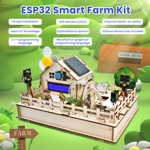 Keyestudio ESP32 IoT Smart Farm Starter Kit per <span class=keywords><strong>Arduino</strong></span> Scratch 3.0 programmazione grafica <span class=keywords><strong>robot</strong></span> elettronici fai da te - Product Image 2