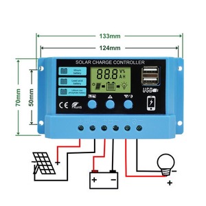 Vendita in fabbrica 12V/24V controller di carica solare 10A 20A 30A PWM sistema solare di supporto caricato in batteria - Product Image 4