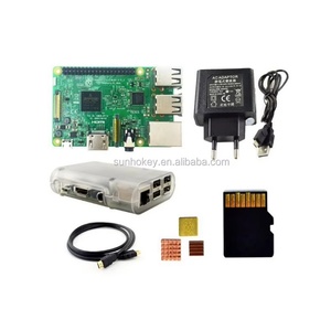 Hot Raspberry Pi 3 Modell B Starter Kit mit Pi 3 Board 16G Speicher karte Kabel EU Power Heatsinks Transparent Raspberry Pi 3 Gehäuse - Product Image 1