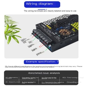 LRS工业控制电源超薄12V/24v开关稳定输出安全20A 3A电流240V输入电压