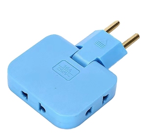 Enchufe de extensión de cobre caliente de la UE adaptador eléctrico 3 en 1 Adaptador de rotación de 180 grados enchufe convertidor ajustable para teléfono móvil - Product Image 2
