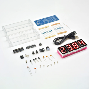 Elektronische Uhr DIY KIT LED-Mikrocontroller-Kit Digitaluhr Zeitlicht Regelung Temperatur Thermometer Diy elektronisches Kit - Product Image 6