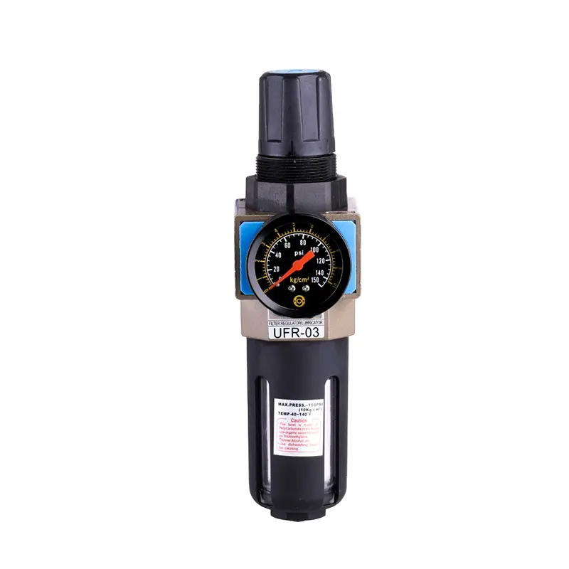 UFR série óleo água separador ar filtro ar fonte tratamento combinação ar filtro regulador pressão redutor