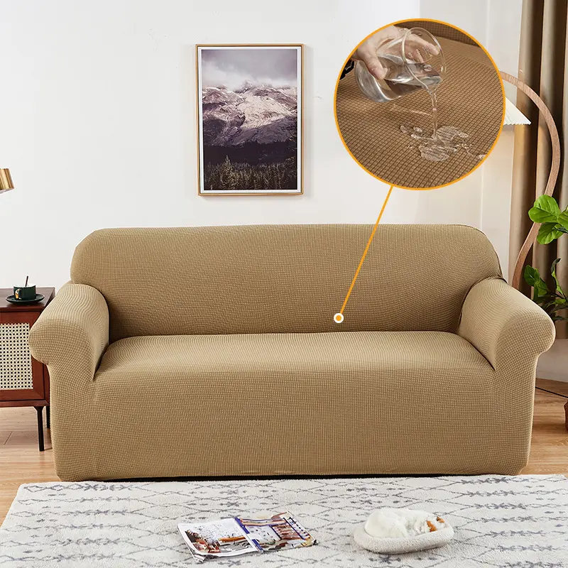 Fodera per divano protettiva per divano Color cammello impermeabile elasticizzato All-inclusive elasticizzato elasticizzato