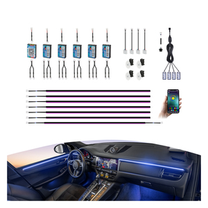 「CARDI」K3S 10-IN-1光ファイバーLEDストリップタッチコントロールパネル付きポルシェマカン/アウディA5スポーツバック - Product Image 1