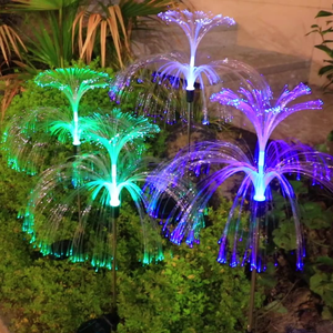 सौर पैनल-संचालित डबल लेयर जेलीफिश नेतृत्व स्ट्रिंग rgb क्रिसमस घरेलू पार्टियों के लिए आउटडोर गार्डन - Product Image 6