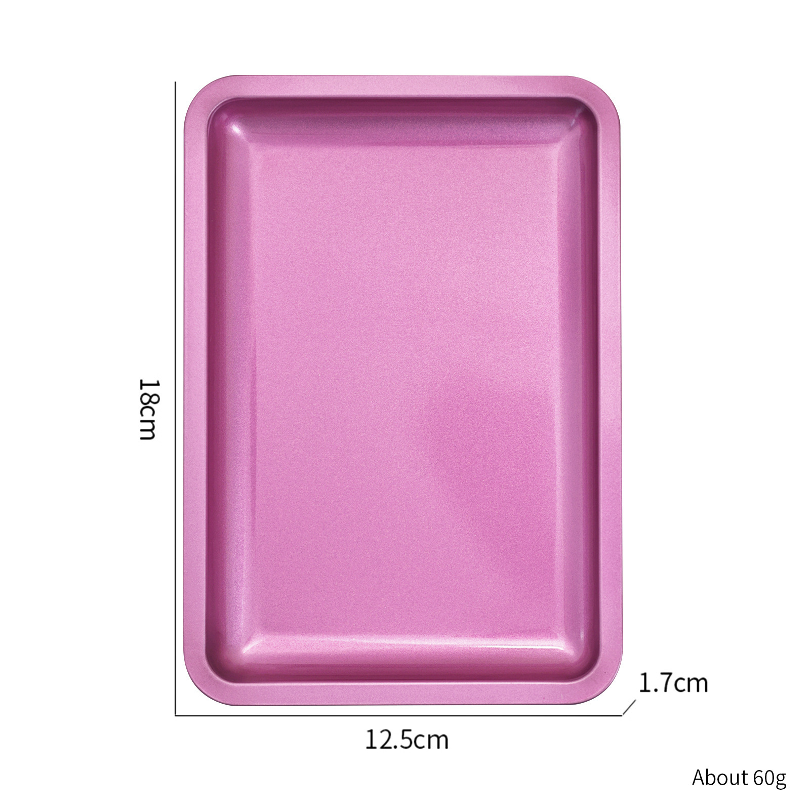 Plateau en métal-rose rouge