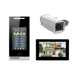 Venta caliente Android 8 pulgadas pantalla táctil Tuya <span class=keywords><strong>IP</strong></span> intercomunicador Video puerta teléfono apartamento timbre con cable sistema de intercomunicación de vídeo - Product Image 2
