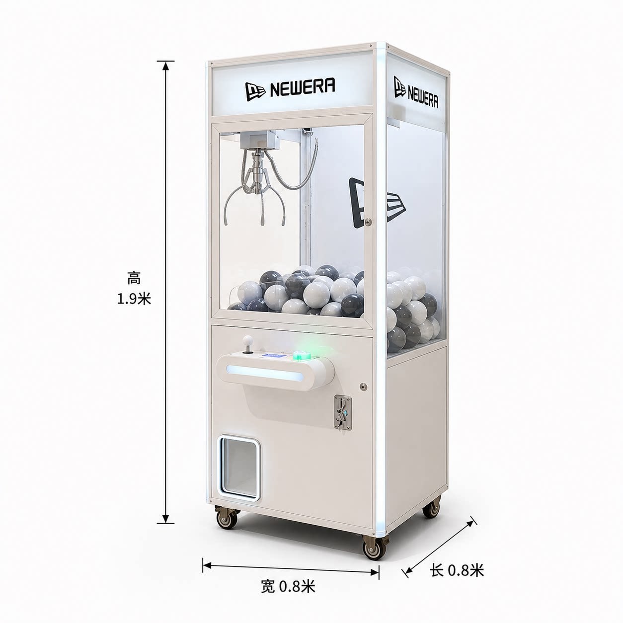 Pure white doll machine for stores