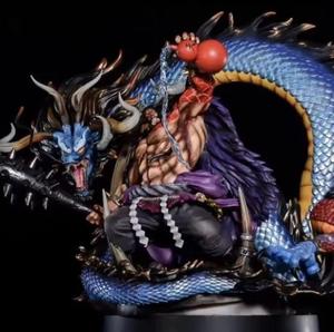 28CM Anime Kaido şekil 1 parça siyah ejderha dört imperors büyük <span class=keywords><strong>Model</strong></span> süslemeleri Pvc Action Figure heykeli hediyeler