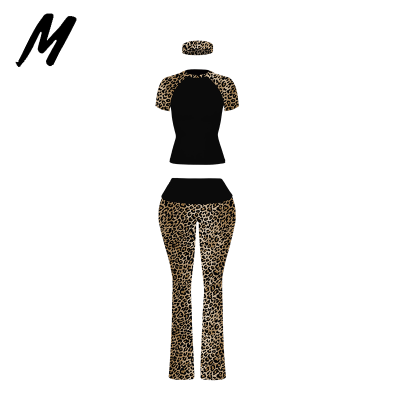 Black Leopard-Pants