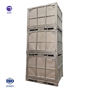 Logística de transporte plegable apilable de servicio pesado Contenedores metálicos a granel - Product Image 1