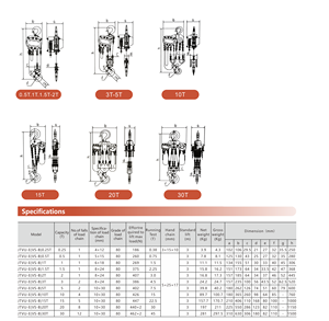 Hướng dẫn sử dụng Palăng xích với G80 thép 1 2.5 m đến 5 tấn công suất nhỏ Vòng chuỗi khối - Product Image 6