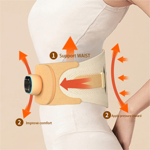 Heated and <strong>Vibrated</strong> Waist Massager Support Belt Massage Hammer Type for Lumbar &amp; Waist Pain Relief Slimming Body Application - Product Image 6