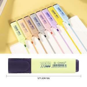 Marcador rectangular resaltador asequible personalizado al por mayor brillo no tóxico Etiqueta Privada marcadores Resaltadores coloridos 8 colores - Product Image 4