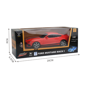 1:24 uzaktan kumanda oyuncak araç tam fonksiyon resmi lisanslı Ford Mustang Mach 1 spor modeli RC araba w/kauçuk lastikler far - Product Image 6