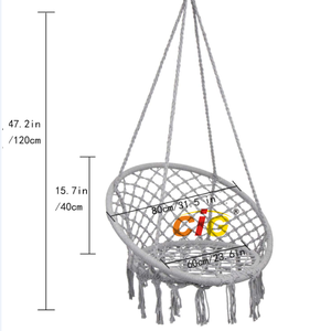יברך בינלאומי ערסל כיסא מקרמה נדנדה תליית כותנה חבל מקורה וחיצוני שימוש - Product Image 2