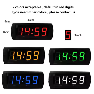 Orologio digitale a LED da 3 pollici con cifre bianche portatile con conto alla rovescia multifunzione per uso sportivo al coperto - Product Image 6