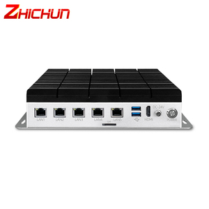 Mini Fanless Industrial PC 4 Ethernet <strong>Embedded</strong> Computer Vision Control Integrated Accessories 4 Ethernet Fanless Industrial - Product Image 1