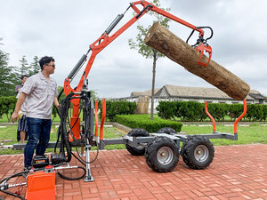 Máquina de carga de troncos forestales Wemax, remolque de madera de 1,5 toneladas con grúa de 3,4 m con cabrestante de control remoto - Product Image 5