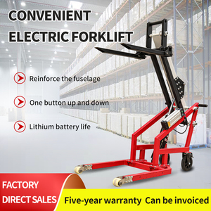 Portable Electric Hydraulic Forklift Curved <strong>Arm</strong> <strong>Loading</strong> and Unloading Truck Small Lifting <strong>Manual</strong> Stacking and Handling Truck - Product Image 3
