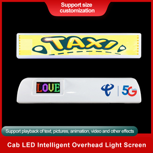 Voll farbiges Taxi <span class=keywords><strong>LED</strong></span>-Werbe bildschirm Decken leuchte P3-Modul Hoch auflösender Wiedergabe text, Animation, Bilder, Videos