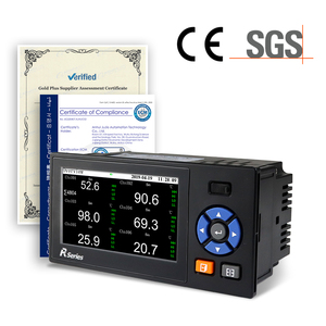 Màu màn hình cảm ứng dữ liệu <span class=keywords><strong>logger</strong></span> 6 kênh cho dụng cụ thử nghiệm nhiệt độ điện áp và áp suất dữ liệu <span class=keywords><strong>logger</strong></span> RS485 USB - Product Image 2