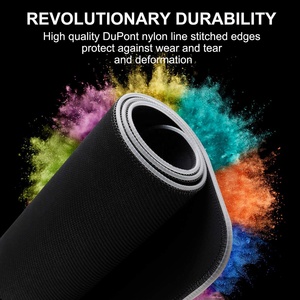 RGB oyun Mouse Pad yumuşak kaymaz kauçuk taban fare Mat dizüstü bilgisayar için PC oyunları - Product Image 6