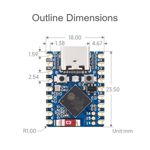 Mini ESP32-S3 Development Board Dual-Core Processor <strong>Bluetooth</strong>/WiFi Smart Home ESP32 Devkit Microcontroller