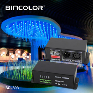BC-803 3CH 12V 24V DMX 512 Decoder RGB Led Controller - Product Image 6