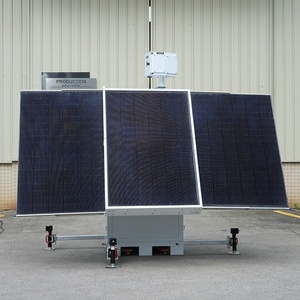 Lithium pin di động thông minh CUBE năng lượng mặt trời cctv tháp năng lượng mặt trời Trailer với PTZ máy ảnh và 4 gam Router - Product Image 2