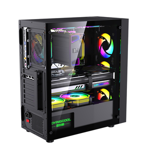 Lovingcool precio de fábrica barato Mid Tower ordenador PC chasis Gamer escritorio Micro ATX Torre Gaming ordenador CPU gabinete caso - Product Image 1