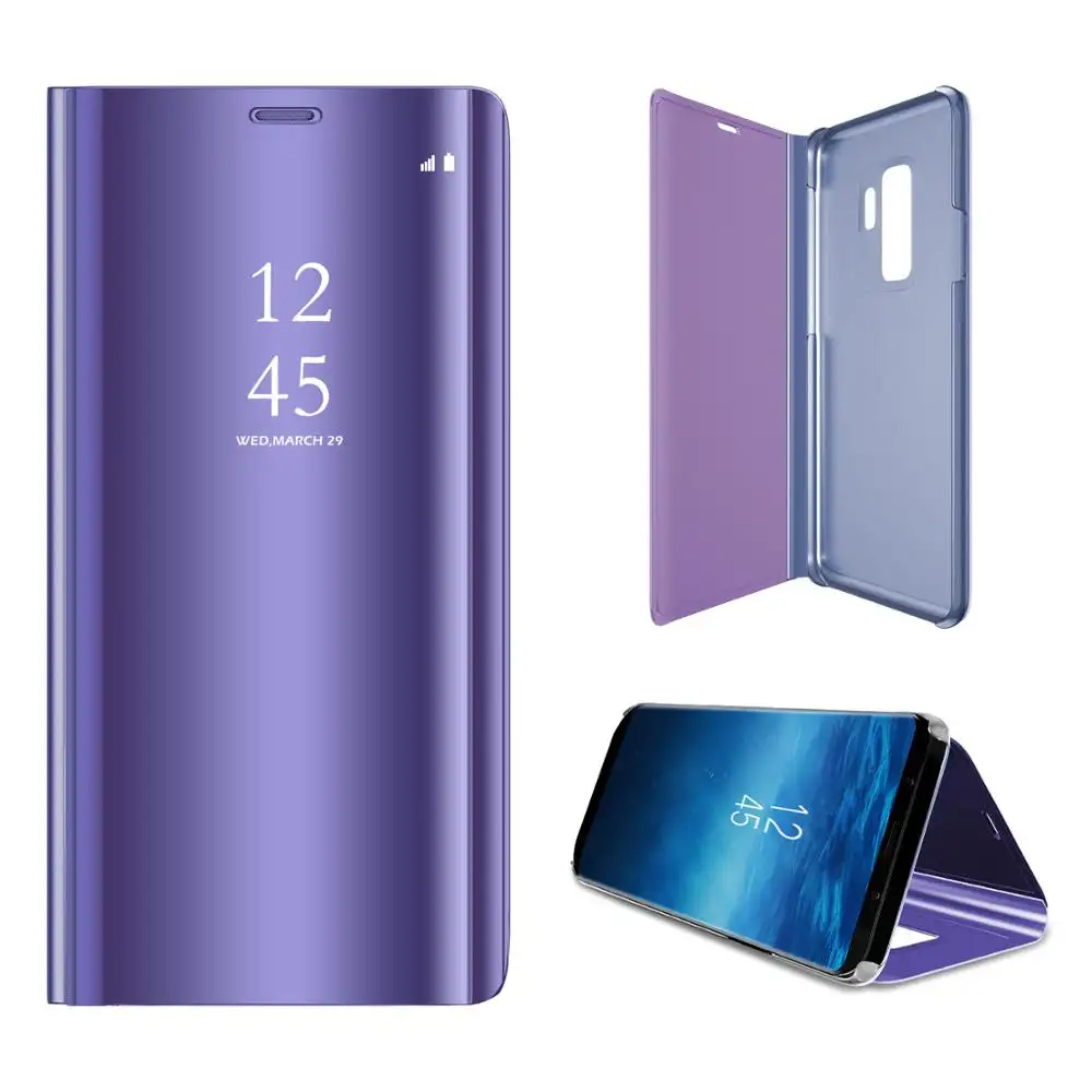 เคสโทรศัพท์ฝาพับกระจกใสอัจฉริยะ,สำหรับ Samsung Galaxy S20 Plus S20 Ultra Note 10 S10 S8 Plus A32 A52