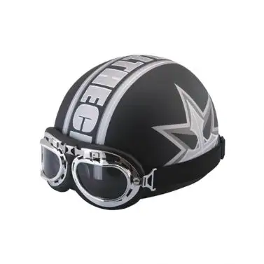 Белый винтажный шлем с открытым лицом 3/4, casco moto jet pilot, мотоциклетный безопасный скутер, мотоцикл, Helmethat для женщин и мужчин