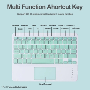Trackpad Combo Teclado y ratón para Samsung Xiaomi Android Microsoft Surface Teclado inalámbrico Touchpad Teclado Mouse - Product Image 5