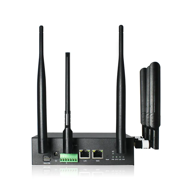Venta de fábrica Router Industrial desbloqueado 5G módem Mt7981 Chipset Ddr 256Mb Ram 3000Mbps Wifi6 5G Wifi Router con ranura para tarjeta Sim