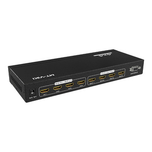 4K Video HDMI Matrix Switcher 4x4, MT-VIKI Audio-Video-Geräte 4 in 4 out EDID 4K 60Hz HDMI Matrix