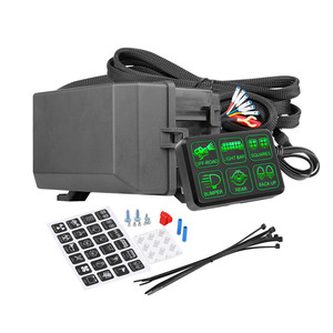Multi funzioni con Kit di cablaggio Led verde 12 Volt luce pulsante interruttore del pannello - Product Image 1