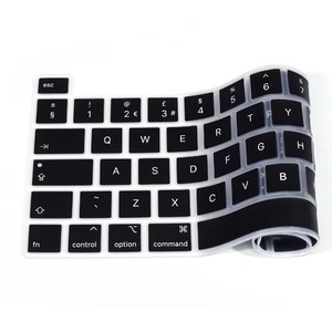 <strong>Silicone</strong> <strong>Keyboard</strong> Covers Laptop Skins Protector for Macbook Pro 16&quot; With <strong>Touch</strong> Bar and <strong>Touch</strong> Id A2141 M1 A2338 Rubber Keypad - Product Image 1