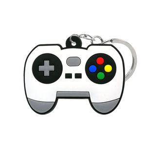 Barato PVC Gamepad llavero 2D 3D suave goma dibujos animados PS4 controlador de juego llavero al por mayor - Product Image 4