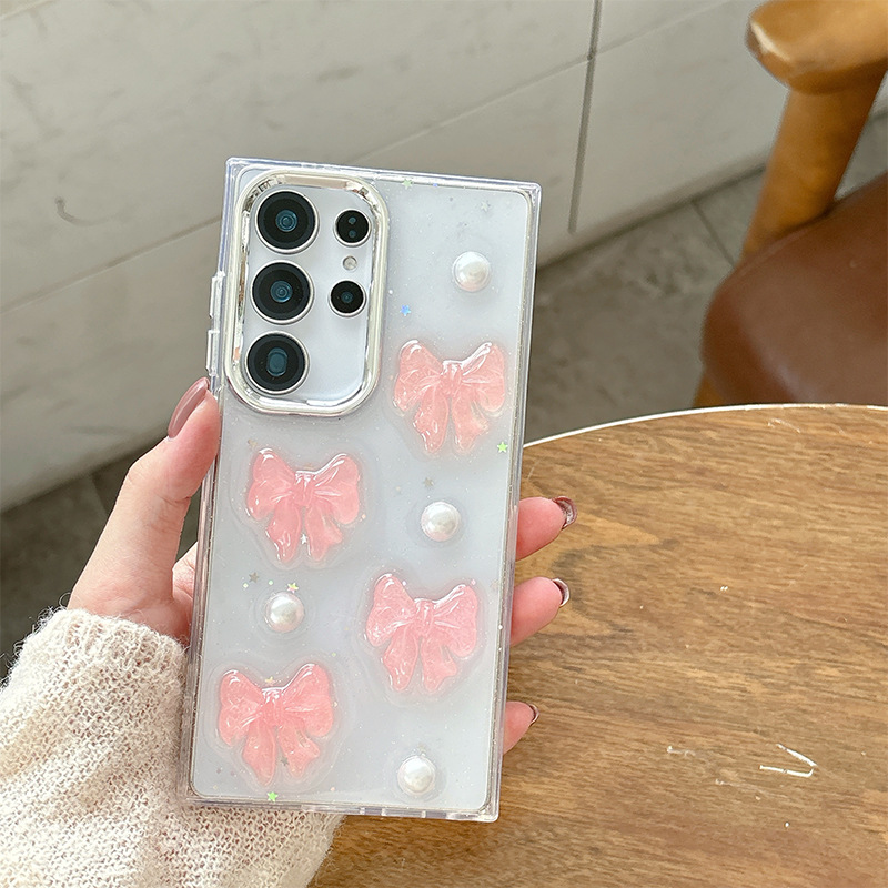 Noeud rose transparent