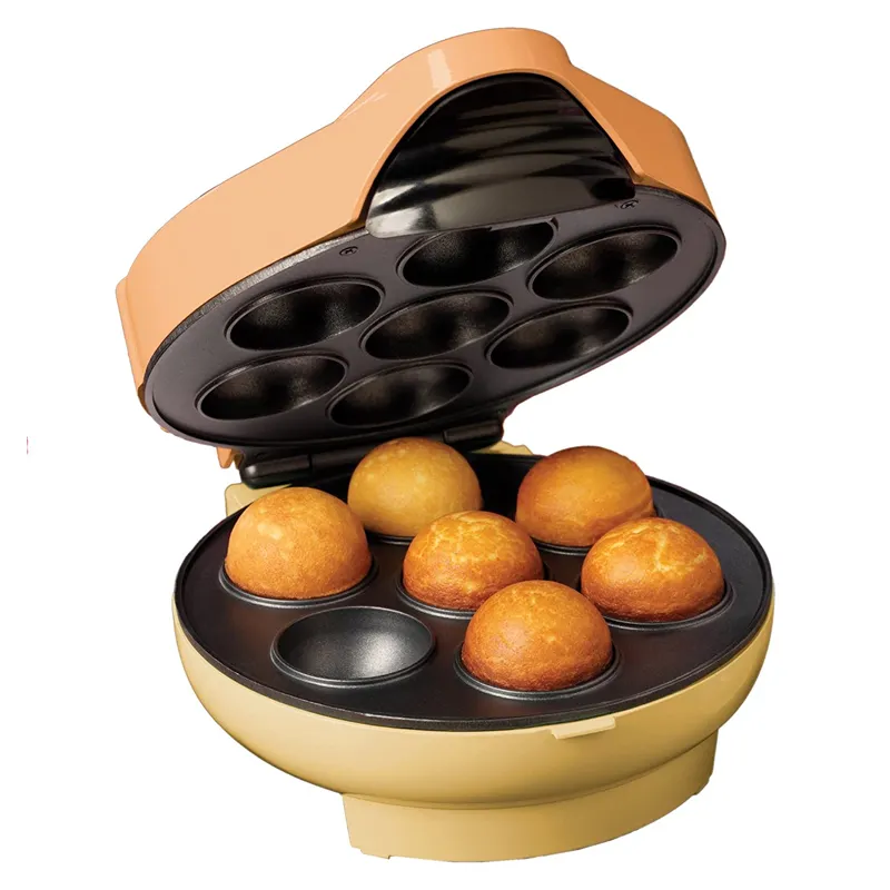 Piccola mini macchina per waffle Cake Pop & Donut Hole Bakery con 25 bastoncini di bambù