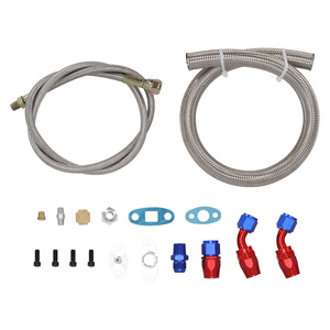 Maxpeedingrods新しいT3/T4ターボオイルラインインタークーラーBOV 1.5- 3.0L用