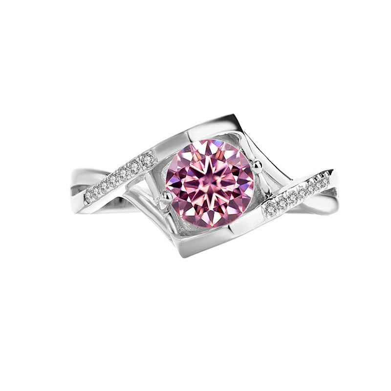 Moissanite rosa