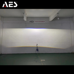 AES MIni boyut 1.5 inç 30W 6000K matris Bi led projektör Lens düz kesim ile - Product Image 5