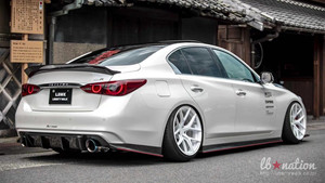 Auto Parts for Infiniti <strong>Q50</strong> Body Kit <strong>Q50</strong> Q50L Upgraded SKYLINE Style Front Bumper Spoiler Diffuser Body Kit - Product Image 4