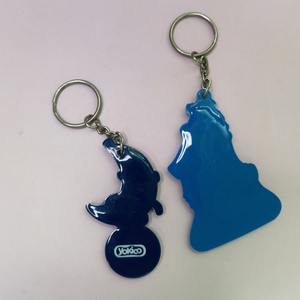 Nóng bán món quà phát sáng tối cao su Keyring chết cắt Keychains trống keyrings tùy chỉnh mềm PVC Keychain - Product Image 2