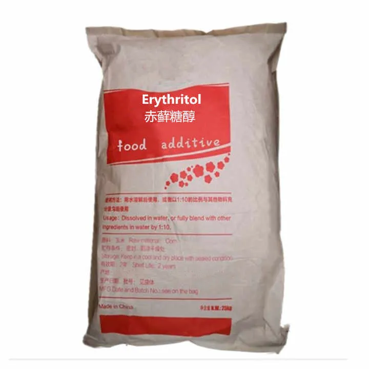 Edulcorante per alimenti eriritolo organico 25kg 50kg di sacchetto di eriritolo