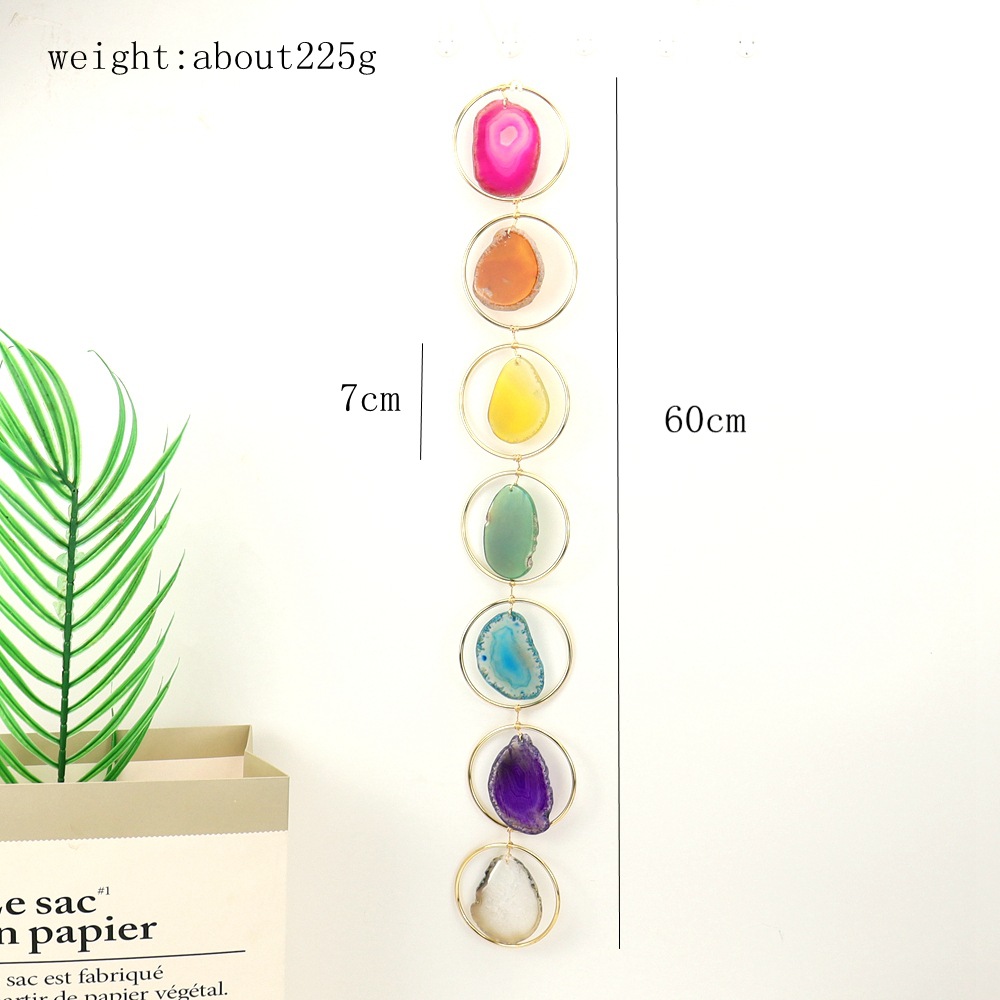 Colorful agate ornaments